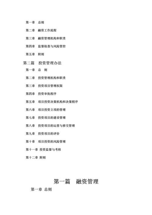 某上市建筑公司投融资管理办法.docx
