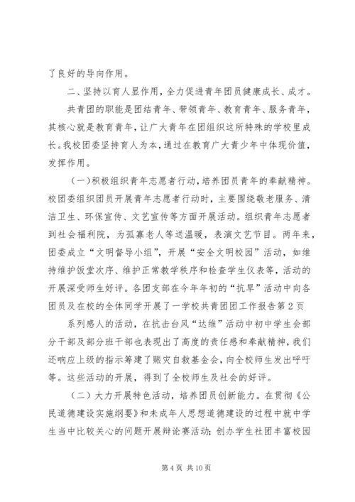 学校共青团团工作报告 (2).docx