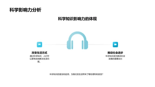 科学知识普及讲座PPT模板