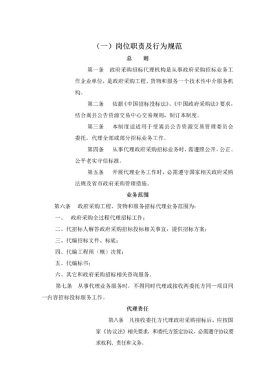 综合招标代理岗位基础职责及行为综合规范.docx