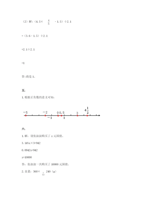 小学毕业班数学检测卷附完整答案【典优】.docx