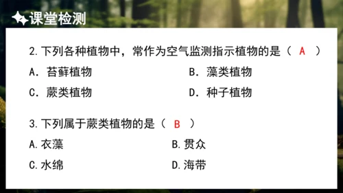 3.1.1 藻类、苔藓和蕨类植物 课件 人教版生物七年级上册(共27张PPT)