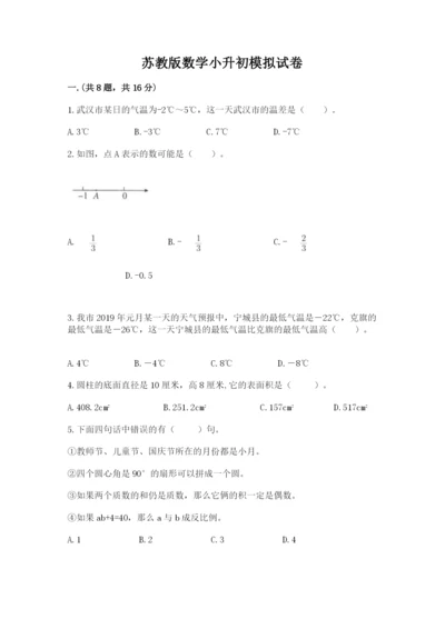 苏教版数学小升初模拟试卷精品（夺分金卷）.docx