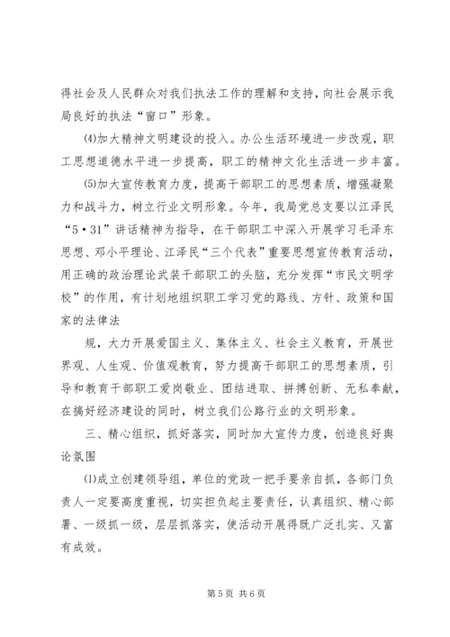 创建省级文明单位动员大会上的讲话.docx