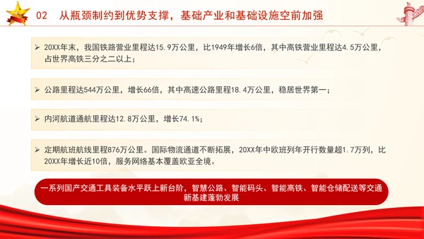 国庆节党支部庆祝建国75周年经济社会发展成就ppt