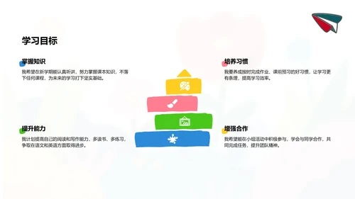 蓝色卡通风小学生开学自我介绍PPT