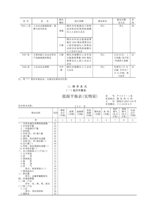 工业企业能源统计报表制度汇编.docx