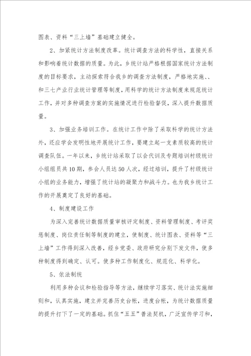 统计年度工作总结范文工作总结怎么写