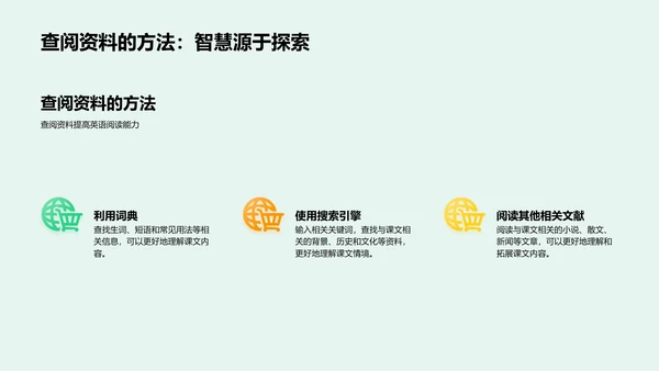 课文精析教学PPT模板