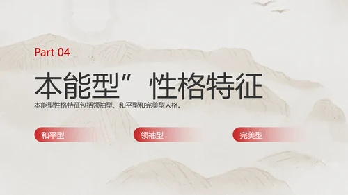 米色中国风企业员工心理洞察培训