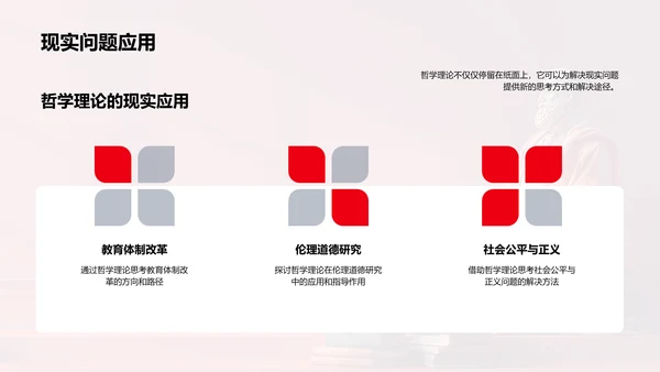 哲学理论答辩报告PPT模板