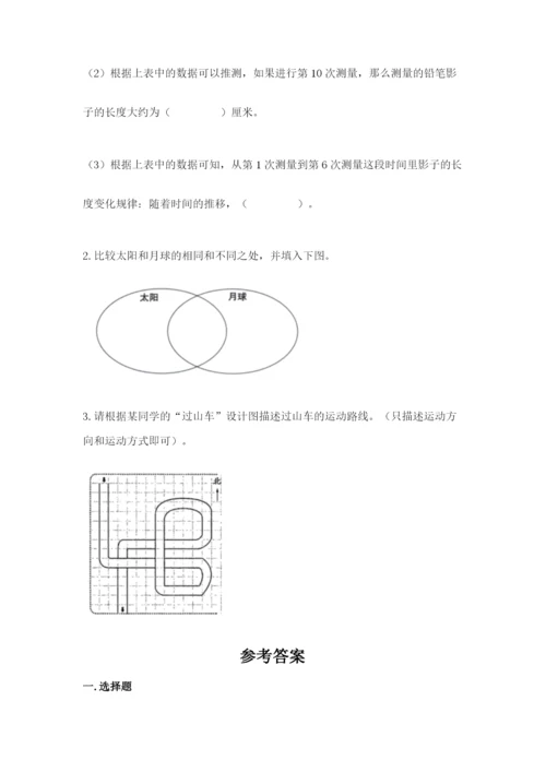 教科版三年级下册科学期末测试卷（考点梳理）.docx