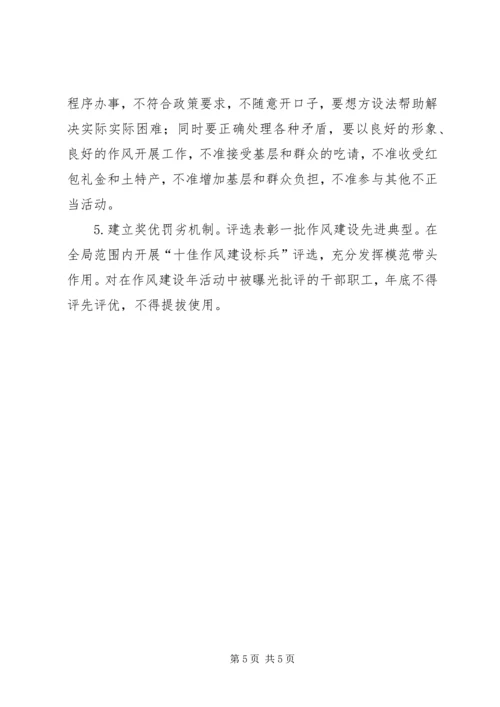 贯彻党的十七大全会精神作风建设方案.docx