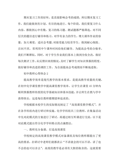 初中教师心得体会范文5篇.docx