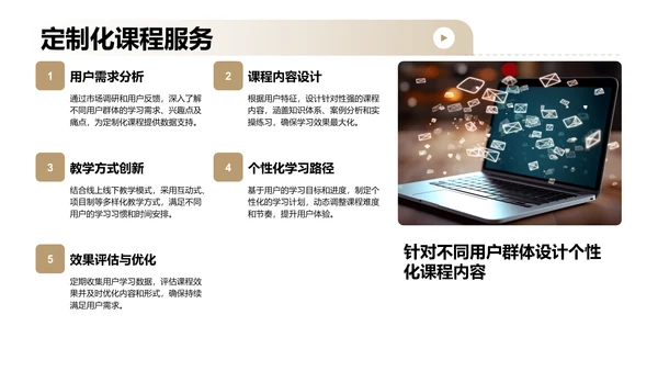 棕色商务风教育培训行业商业计划书PPT模板