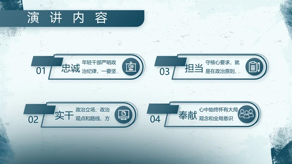 蓝色部队军事工作总结汇报动态PPT
