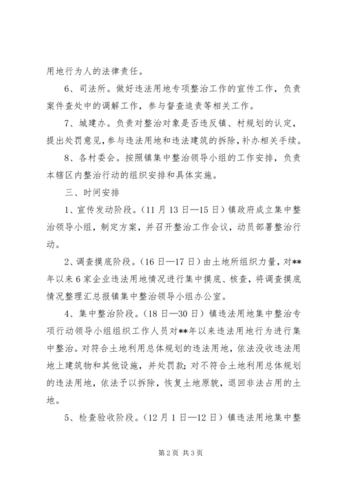 违法用地集中整治行动实施方案 (2).docx