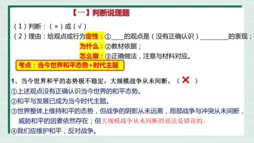 九下道法第一单元我们共同的世界复习课件2024  