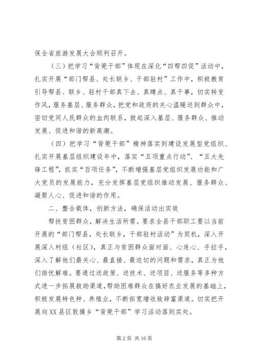 住建局学习背篼干部活动开展情况_1.docx