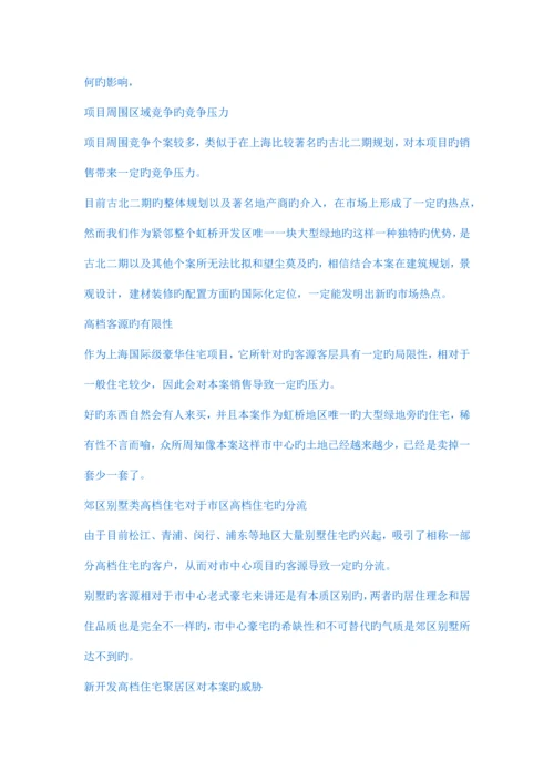 上海阳光集团项目营销策略.docx