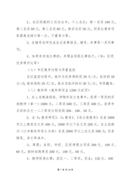 小学度奖励性绩效工资实施方案.docx