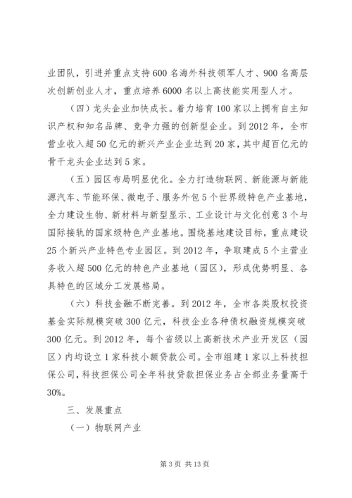 无锡关于更大力度培育发展战略性新兴产业六年行动计划(双倍增计划).docx