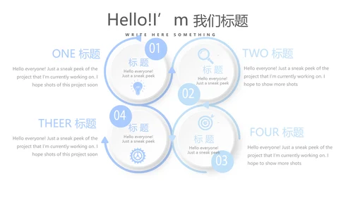 蓝色医疗医生述职报告动态PPT