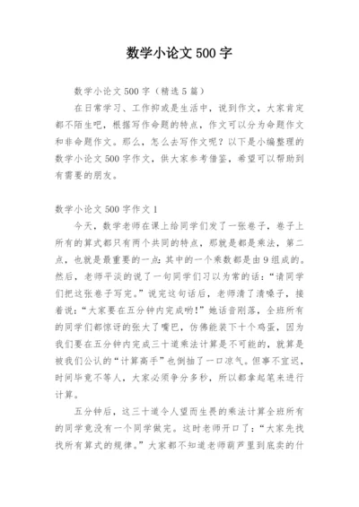 数学小论文500字.docx