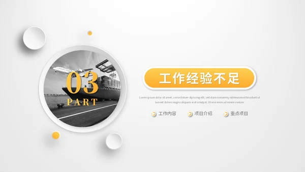 黄色微粒体国际物流工作总结工作汇报述职报告ppt模板