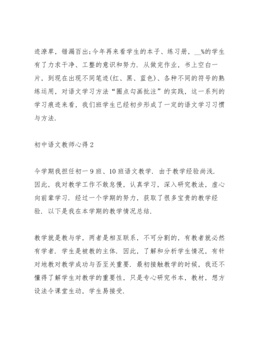 初中语文教师心得.docx