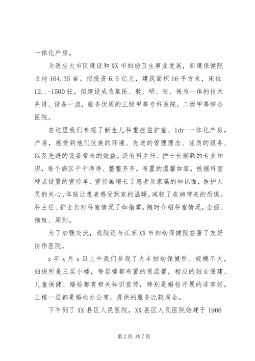 关于赴XX省妇幼保健院考察学习的函 (3).docx
