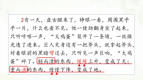 第12课《盘古开天地》（第二课时）课件
