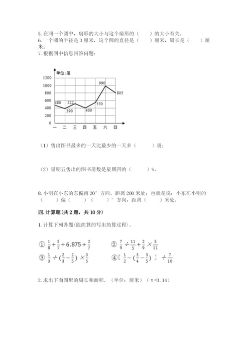 人教版数学六年级上册期末考试卷有解析答案.docx