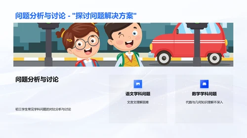 初三学科问题解决PPT模板