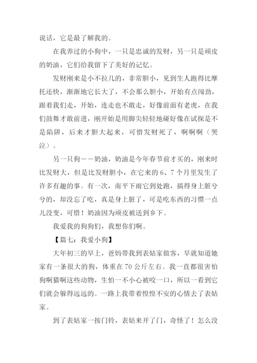 我爱小狗作文400字.docx