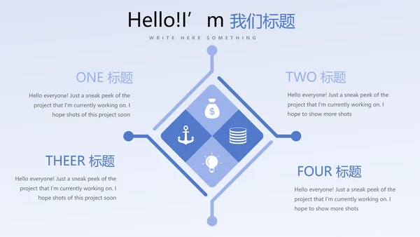 蓝色医疗医药代表工作总结动态PPT