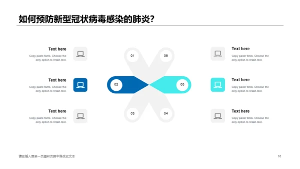 蓝色简约医疗健康工作总结PPT案例