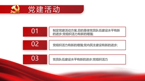 红色党建党支部党员主题党日微党课PPT