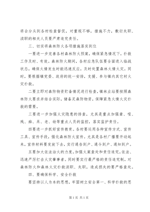 全镇森林防火工作会议讲话稿.docx