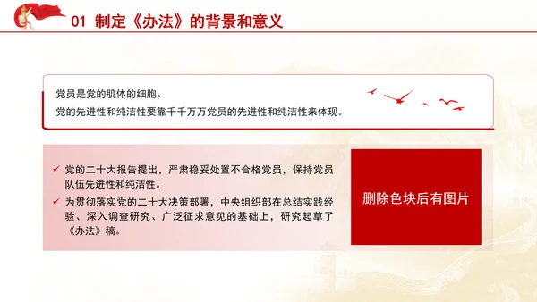 中国共产党不合格党员组织处置办法内容解读PPT课件