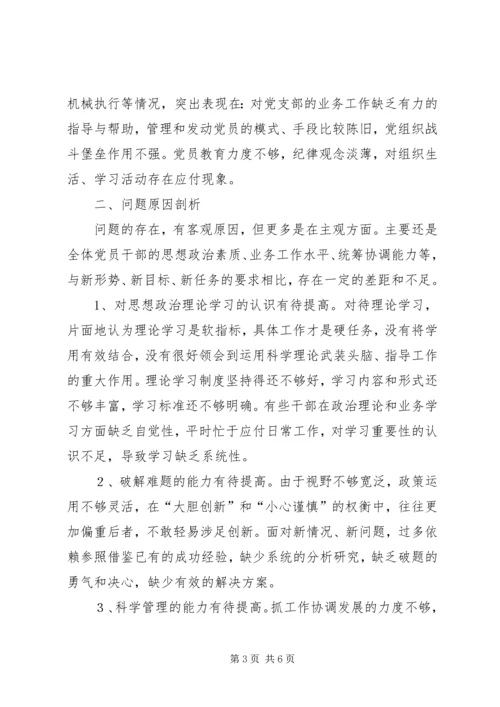 村党支部群众路线教育实践活动对照检查材料 (4).docx