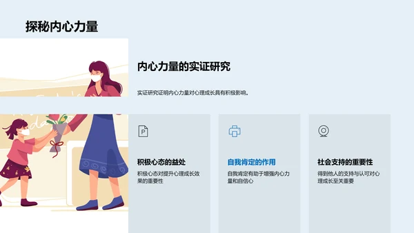 心理成长课程PPT模板