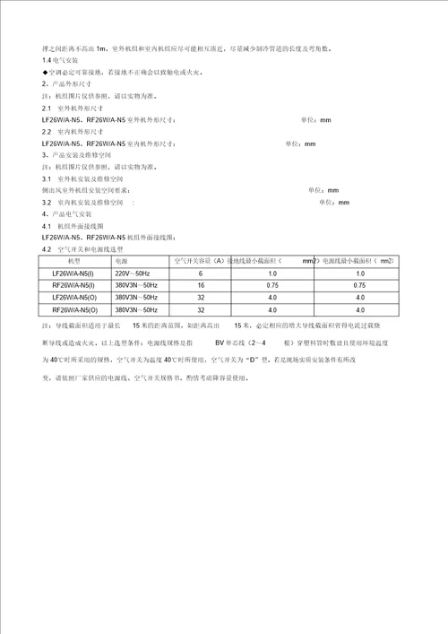 DF系列风冷单元式空调机组