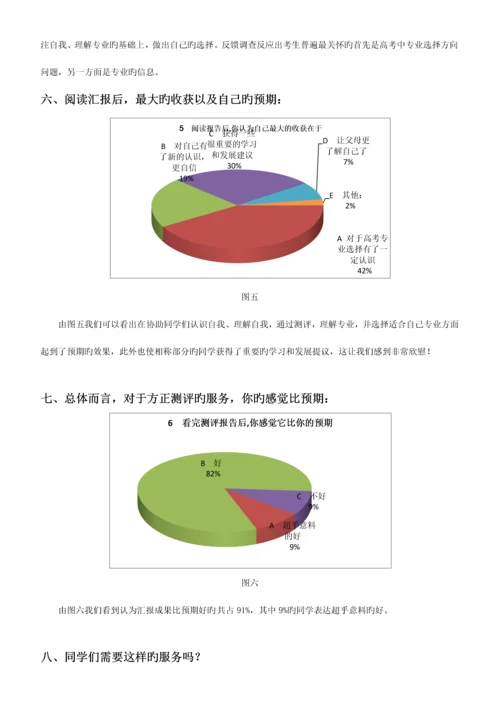 北京牛栏山一中高一年级方正测评满意度调查报告范文.docx