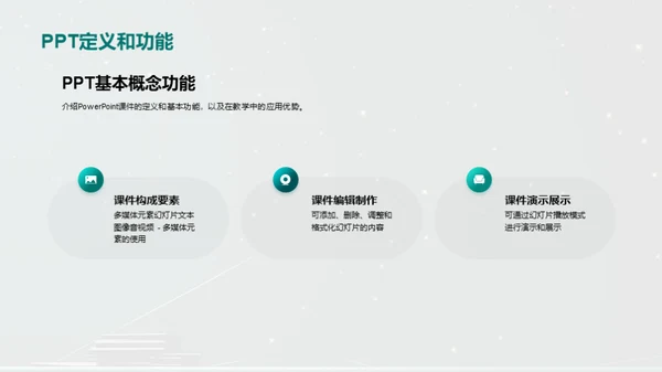 科技风教育培训教学课件PPT模板