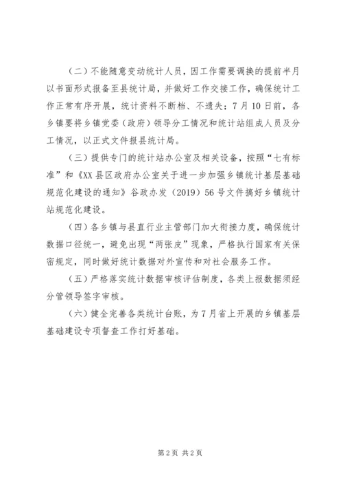 乡镇统计工作基本情况调研报告.docx