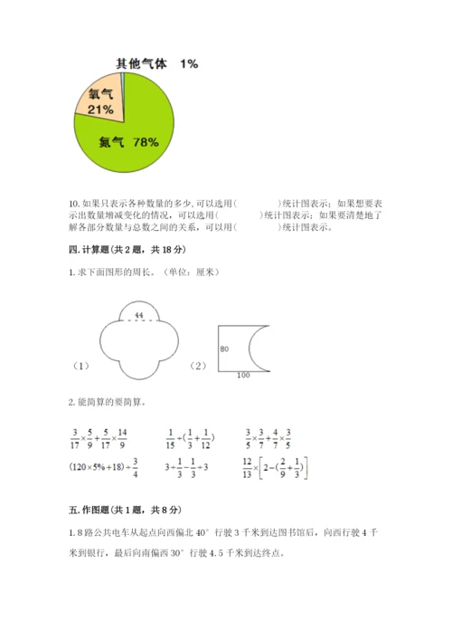 2022六年级上册数学期末测试卷及完整答案1套.docx