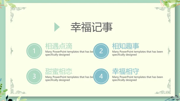 LED婚礼舞台开场片头相册动态PPT模板