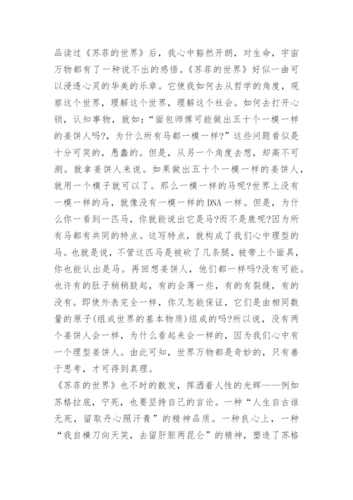 《苏菲的世界》读后感600字.docx