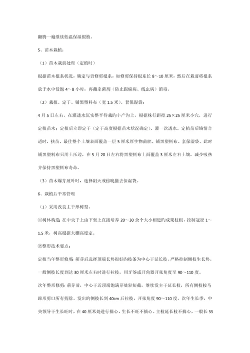 设施果树种植实施计划方案.docx